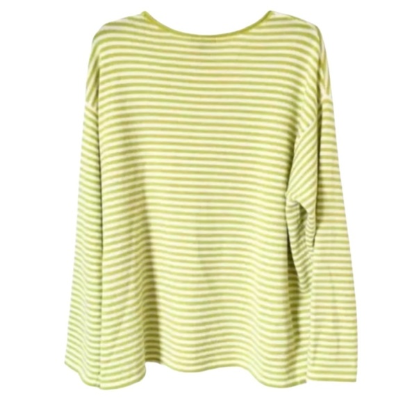 $258 XL Eileen Fisher Merino Wool Top XLarge 18 Vintage Italian Yarn Stripe NWT - Picture 5 of 14